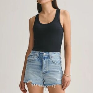 Agolde Jaden Denim Cutoff Distressed Shorts Size 29